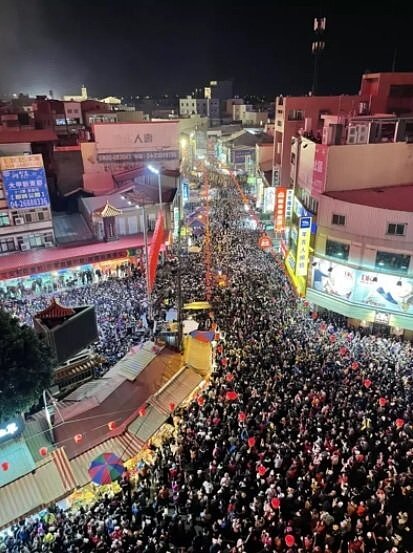 大甲鎮瀾宮媽祖9天8夜遶境行程,預計18日回到鎮瀾宮安座,大甲市區將湧入大量人車潮。圖/民眾提供