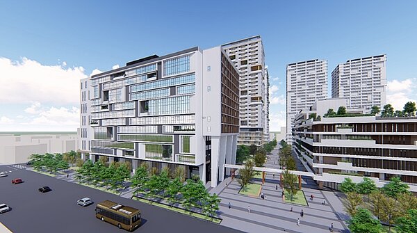 廣慈博愛園區整體開發計畫行政大樓第A標與社福大樓第B標統包工程進行上梁典禮,未來該園區基地整體工程有行政、社會福利設施及相關部門進駐,也會有超過千戶社會住宅供給。圖/北市都市發展局