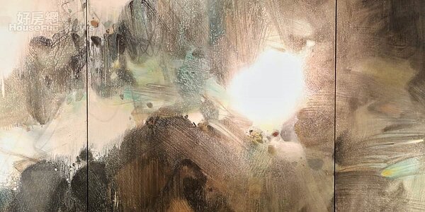 朱德群的《盛世雪》以2.29億港元拍出。圖/中新社