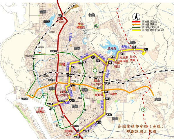 高雄捷運黃線經中央環評專案小組審議通過，持續朝111年動工，117年底完工通車的目標邁進。圖／高市府捷運局提供