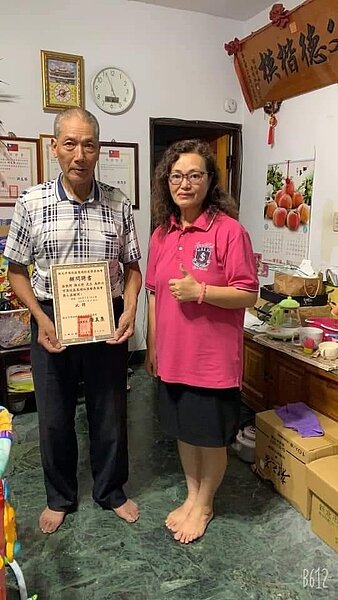 楊文得瞭解里民，知足無所求。圖／吳素蘭攝