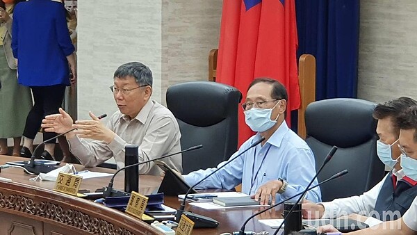 台北市長柯文哲30日上午主持交通會報。記者楊正海/攝影