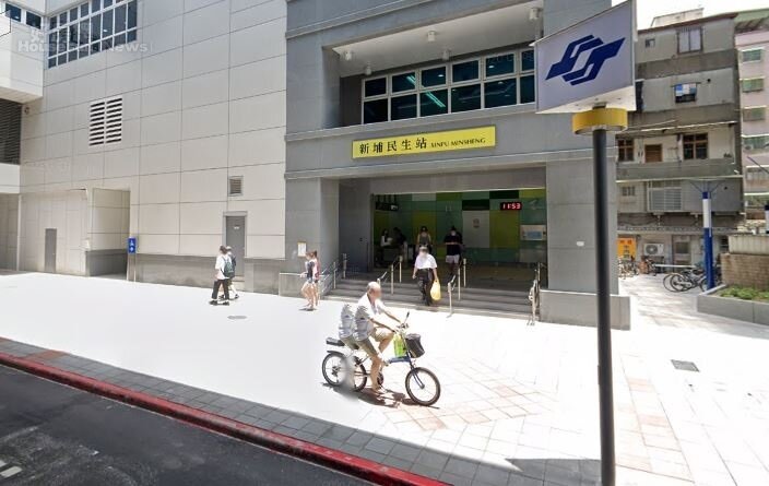 依據內政部實價登錄資料統計周遭房市交易數據顯示,新北市新埔民生站周遭點閱量最高。圖/截自Google街景地圖