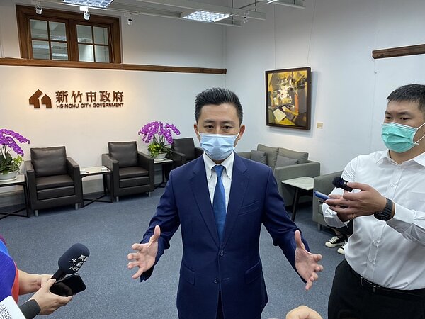 新竹市長林智堅本月6日拋出倡議新竹縣、市應合併的「大新竹」願景議題。 聯合報系記者王駿杰／攝影
