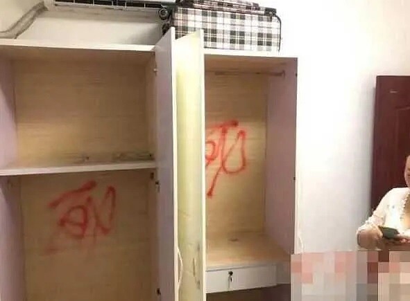 房間內衣櫃也無一倖免。圖/翻攝網路