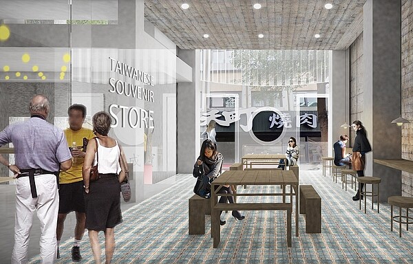 漢中街45號重建工程內部2樓模擬3D圖。圖/台北市工務局提供