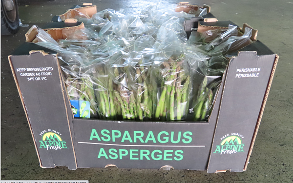 好市多自秘魯進口的「綠蘆筍」被衛福部食藥署檢出鎘超標。圖／食藥署提供