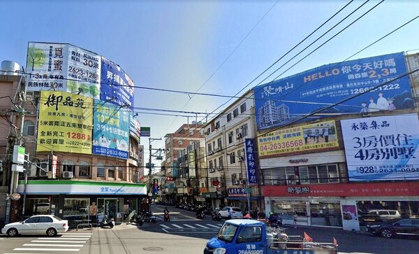 台灣大道七段、英才路。翻攝自GoogleMap