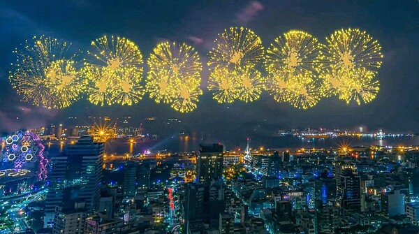 2021國慶煙火電腦模擬影像曝光。圖/高雄市政府提供