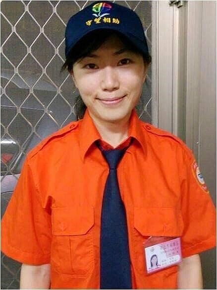 可愛的「小瑜兒」出發去巡邏。圖／里長提供