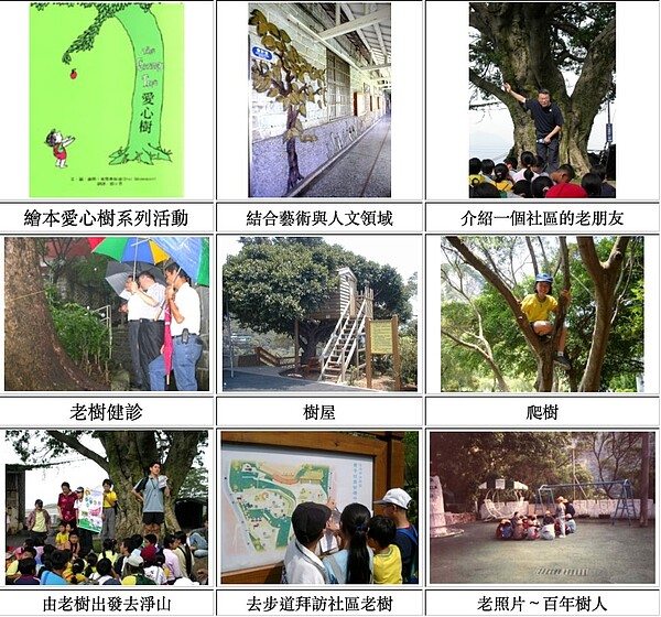 大屯國小老樹相關課程。圖/截自大屯國小網站 校長提供