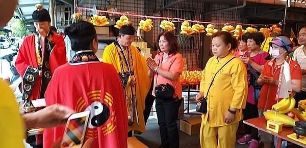 中元普渡搭棚舉辦。圖/黃思儀提供