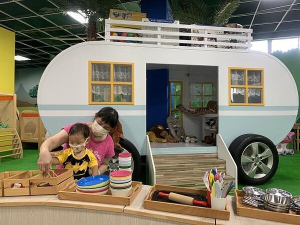 善化區親子悠遊館露營館。台南市政府提供