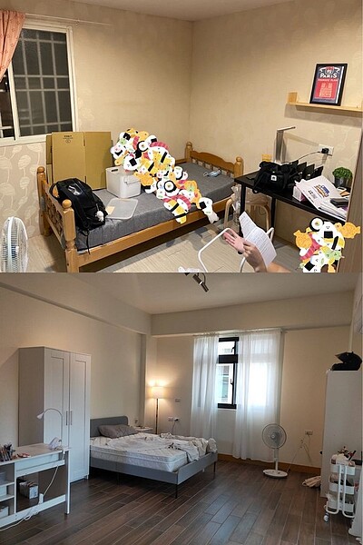 原PO分享自己在台北和花蓮租屋的差異。圖/截自Dcard
