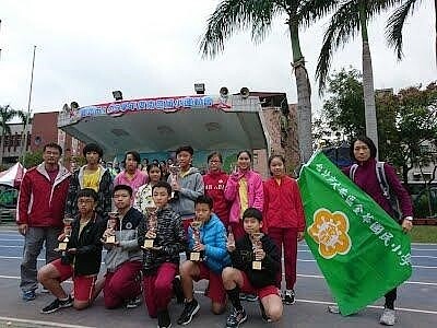 金華國小田徑隊。圖/截自金華國小網站 校長提供