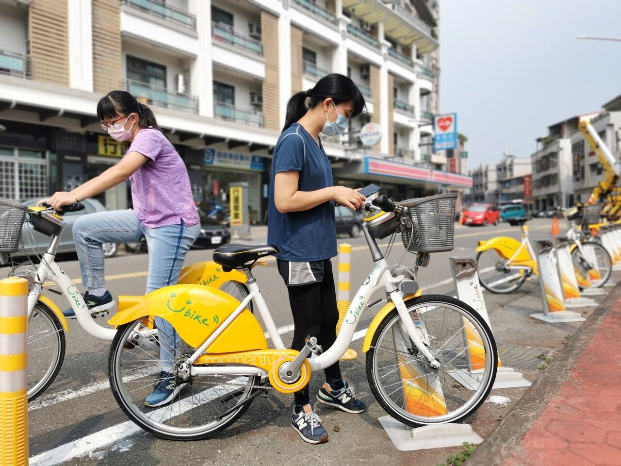 嘉義市YouBike2.0使用率高,去年12月啟用至今,已超過65萬人次利用。記者卜敏正/攝影