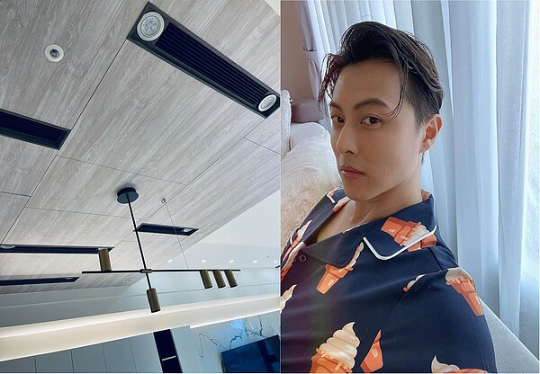 王子在臉書分享客廳裝修後的畫面。圖/翻攝自臉書王子 邱勝翊