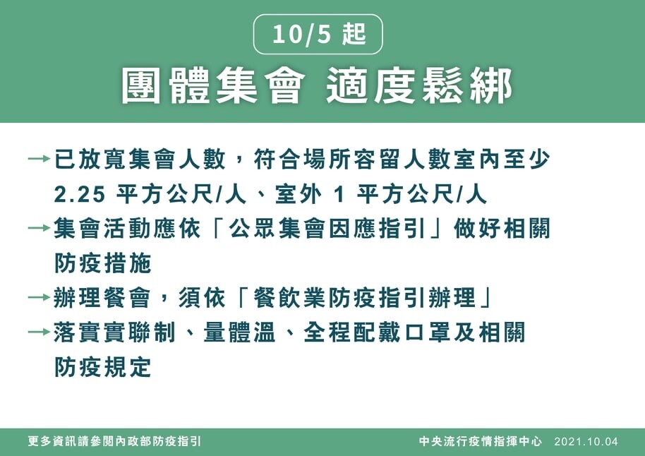 團體集會鬆綁政策。圖／內政部提供