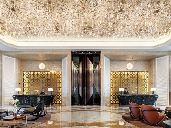 「遠雄THE ONE」位於亞洲新灣區,占地超過1400坪。圖/業者提供