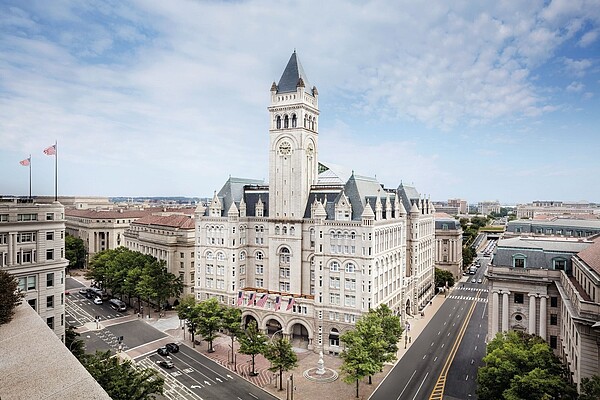 華府川普國際飯店。圖／取自Trump International Hotel Washington, D.C. 官網