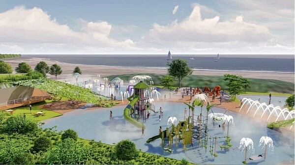 南山人壽將斥資27億投資淡水文創園區,但民眾對企業規畫的設施有所質疑,認為不符地方期待。示意圖/新北市經發局提供