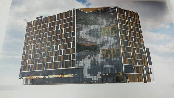 修正後較抽象的龍紋圖騰。圖/里長鄭珍珍提供