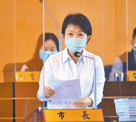 市長盧秀燕強調，東豐快一定會復工，爭取中央支持「立交共構」規畫，並尋求立委幫忙力挺。（陳世宗攝）