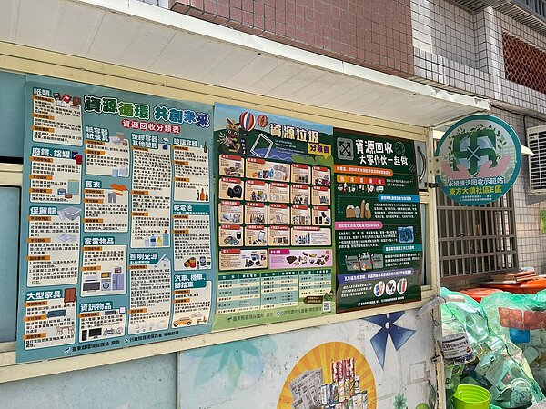 落實社區大廈自主專責管理資收工作，台東縣設立4處示範站。圖／台東縣環保局提供