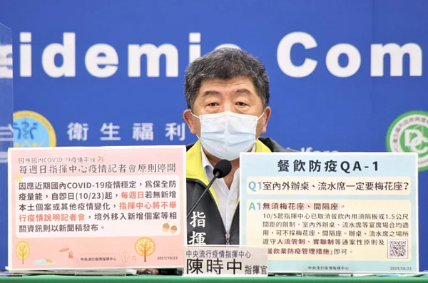 陳時中表示,AZ沒有大家想像的打氣低迷,昨天有7萬1千多人完成預約,實際接種6萬3527劑,接種率89.3%,目前已有九成完成回報,今天第二天施打還會再增加,AZ是目前接種率最高。圖/指揮中心提供