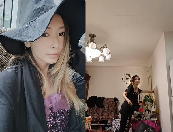 Makiyo坦言在家很少打掃,屋內髒亂程度驚人。圖/截自Makiyo臉書