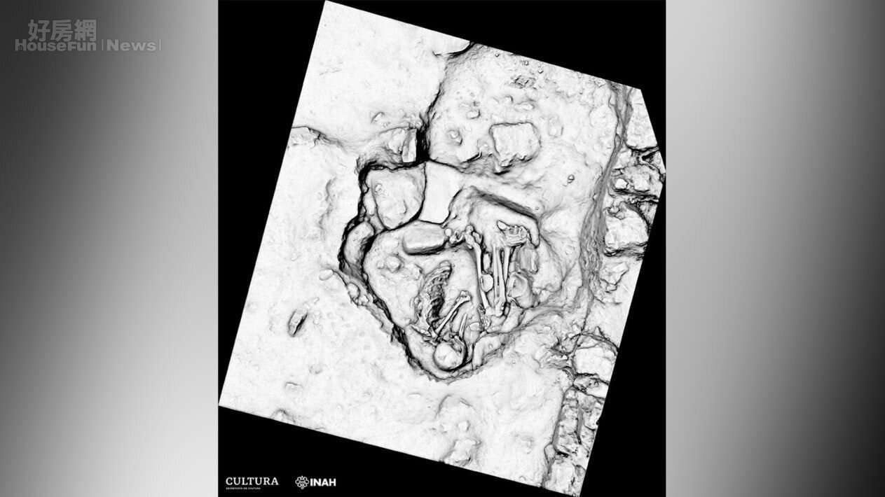 考古學家表示，近日在墨西哥猶加敦半島的一項火車建設中，意外挖出數百件瑪雅文明古物，其中包括陶瓷器皿和墓地等。圖／INAH