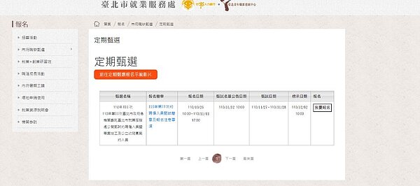 北市勞動局就業服務處辦理北市府就業甄選活動,共釋出181個職缺,月薪最高達67K。圖/北市府提供