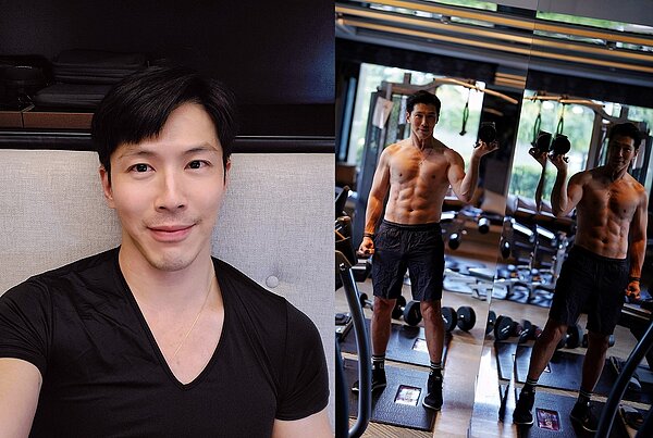 黃少祺身材維持的很好,被外界封為「本土劇男神」。圖/翻攝自黃少祺臉書