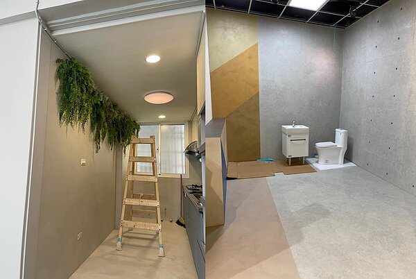 佩佩分享自己裝潢過程。圖/取自臉書雙胞胎佩佩 韓式婚紗女王