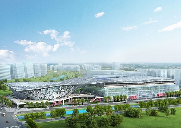 會展中心模擬圖。圖／台中市政府建設局提供
