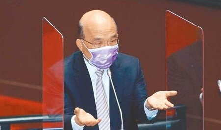 行政院長蘇貞昌承諾盡速推動「環島高鐵」可行性研究。。（本報資料照片）