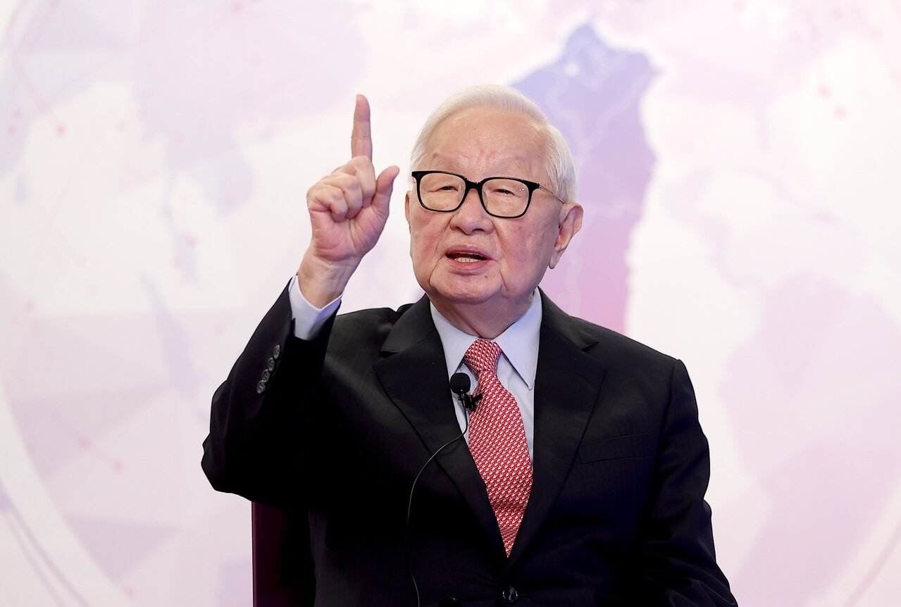 台積電創辦人張忠謀呼籲台灣疫情穩定後，可開放商務旅遊。圖／聯合報系資料照片 