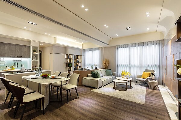 不論2房、3房,採光都很明亮、空間規劃用心。圖/築億海格提供