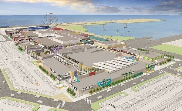 MITSUI OUTLET PARK 台中港已於2020年11月啟動二期擴建計畫,將近一年的施工工程即將完工,此為完工示意圖。圖/MITSUI OUTLET PARK 提供