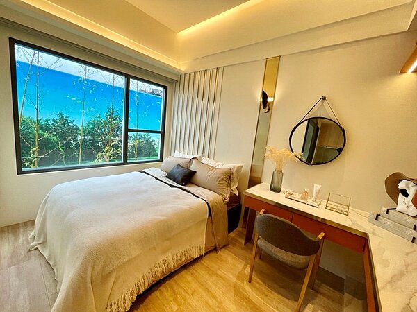 2房18坪房間的空間與動線規劃也出色。圖／海研建築提供