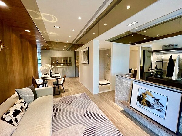 3房31坪客廳光線明亮、空間規劃佳。圖／海研建築提供