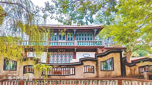 板橋林本源園邸觀稼樓豐富建築紋飾,層層帶出花園精緻之美,但修復標案卻遲遲未標出去。圖/新北市文化局提供