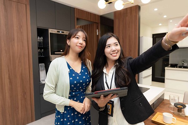 Gaby分享,永慶房屋資訊的透明程度相較同業突出,也非常感謝看屋期間永慶房屋給的完整建議。圖/永慶房產提供