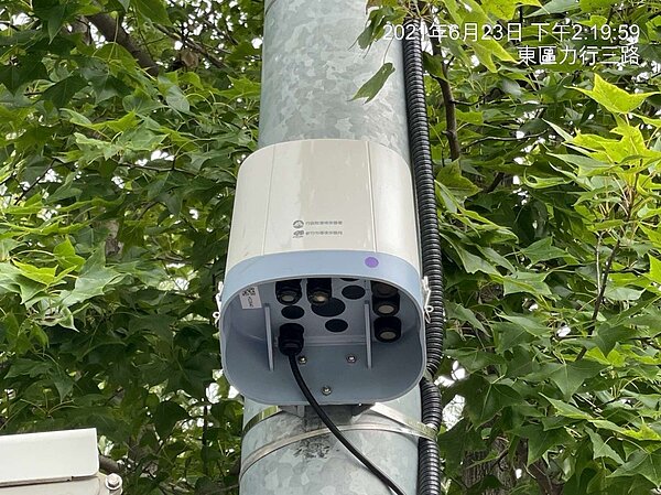 竹市抓空污再升級，微型感測器數據每分鐘更新。圖／新竹市政府提供
