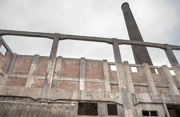 六燃廠大煙囪一期近期修復完工。圖/新竹市文化局提供