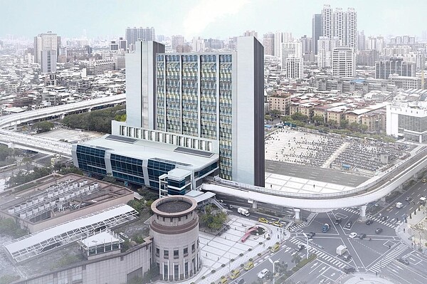 捷運環狀線板橋站土地開發案基地面積約1680坪,可興建地上16層、地下7層,總樓地板面積約1萬1350坪的開發大樓。圖/新北市捷運局提供