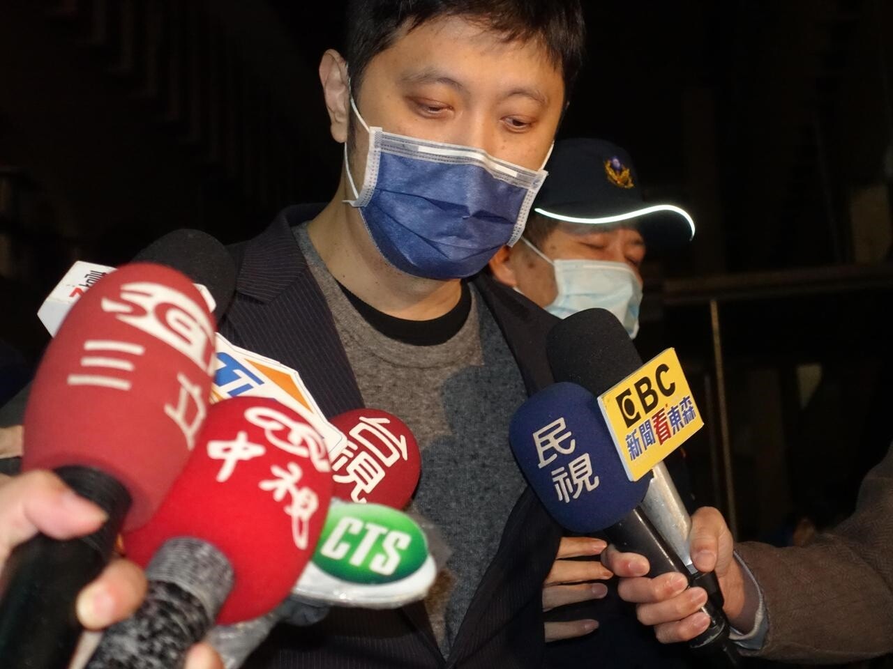 新北地院稍早諭知林秉樞收押禁見。記者柯毓庭/攝影