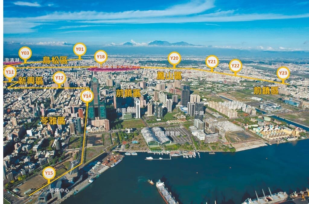 高雄捷運黃線綜合規畫以及環評審查,14日分別提報交通部、環保署審查皆獲通過。(捷運局提供/劉宥廷高雄傳真)