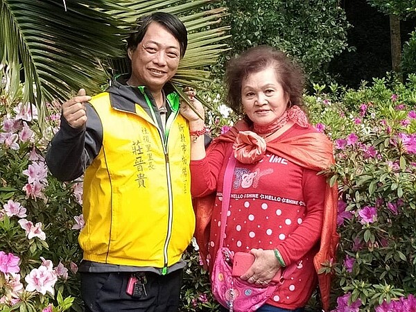 板橋區社後里莊晉貴里長相處融洽。圖/莊晉貴里長提供