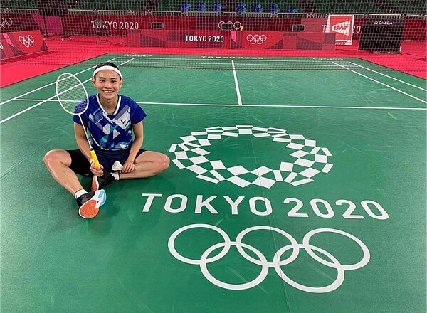 世界球后戴資穎2020東奧首戰,以不到半小時時間輕鬆拿下首勝。圖/截自戴資穎instagram